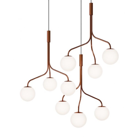 Zero Curve Cluster Glass Single Pendant Lamp